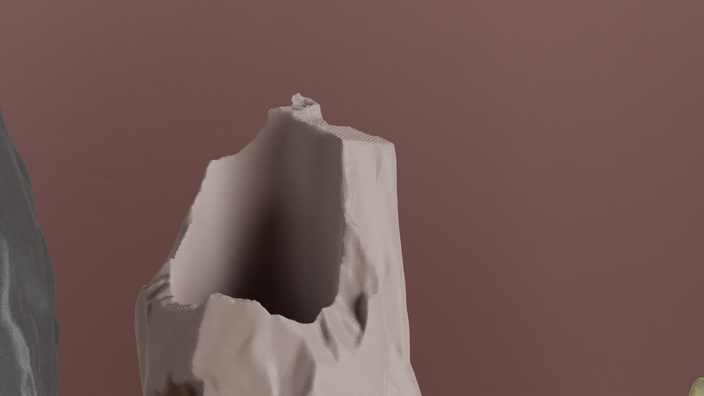 Rock Vase, Sculptural Organic Vessel, Geometric Tabletop Accent, Contemporary Decor