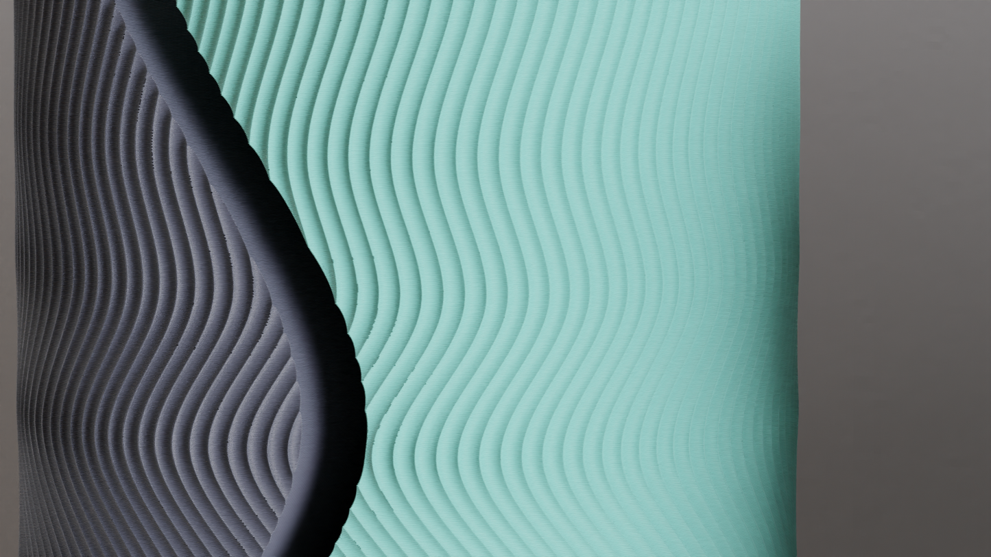 Split Vase Tabletop Centerpiece, Sculptural Layered Texture Decorative Holder Contrast