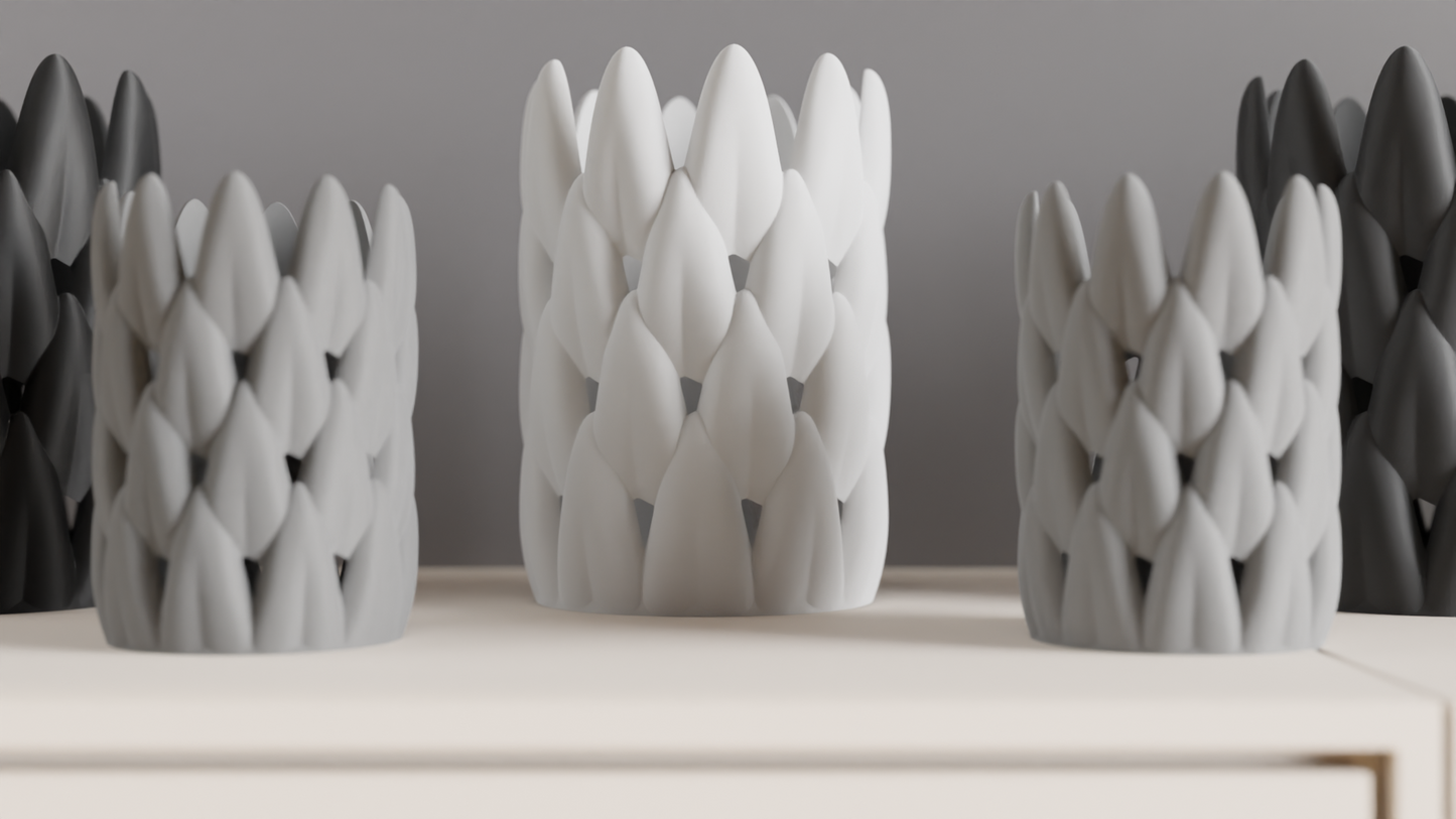 Succulent Vase, Leaf-Inspired Sculptural Planter, Geometric Tabletop Centerpiece, Modern Decorative