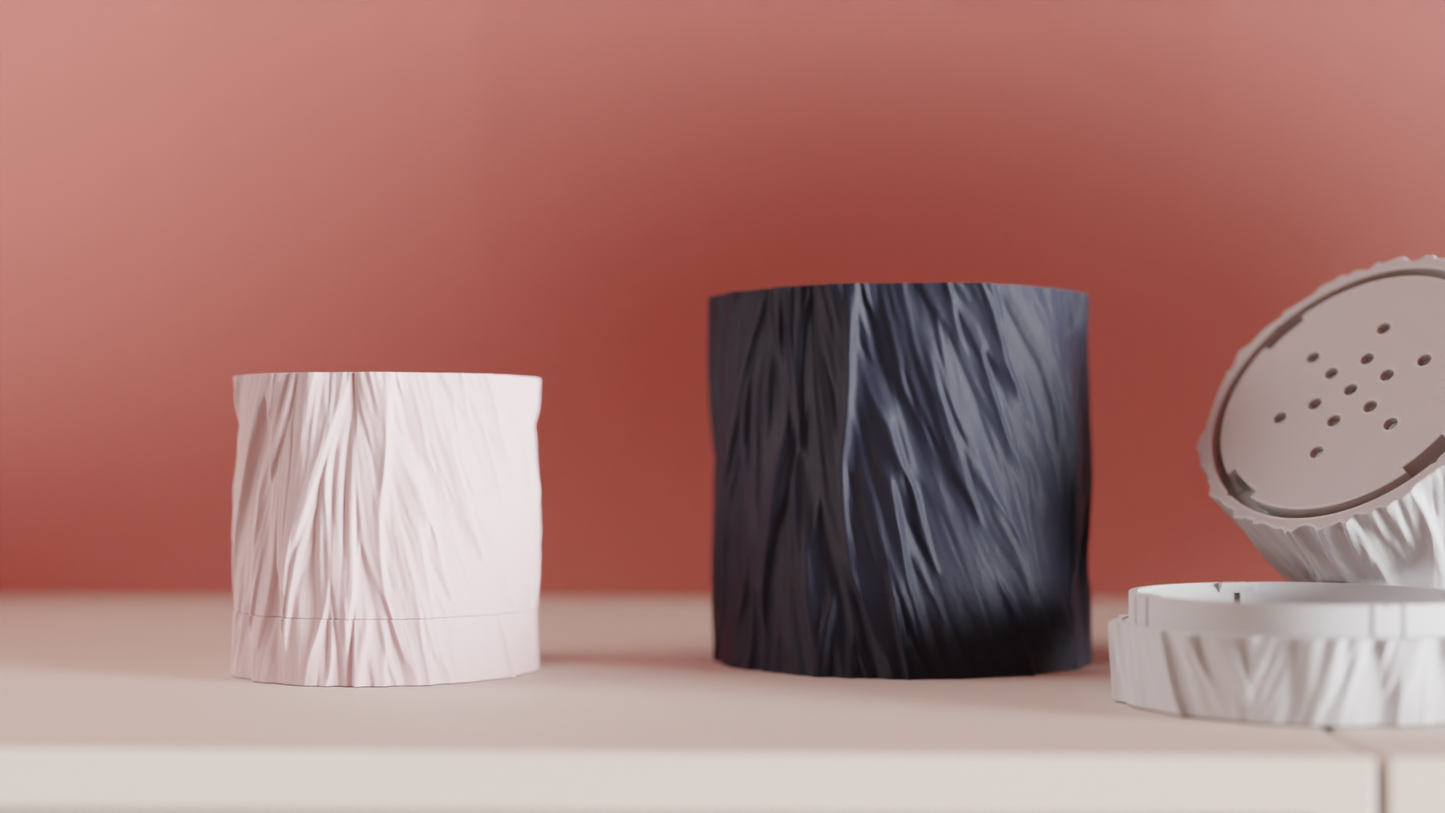 planter pot, selfdraining geometric sculptural locking drip tray organizer desktop