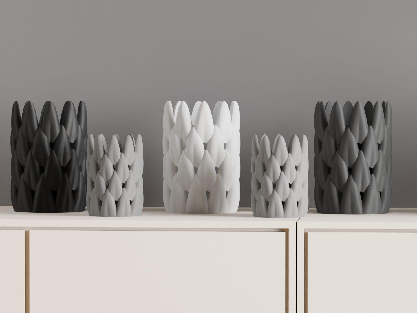 Succulent Vase, Leaf-Inspired Sculptural Planter, Geometric Tabletop Centerpiece, Modern Decorative