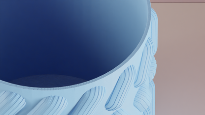 Planter Pot, Pill Pattern Succulent Holder, Contemporary Desktop Organizer Accent