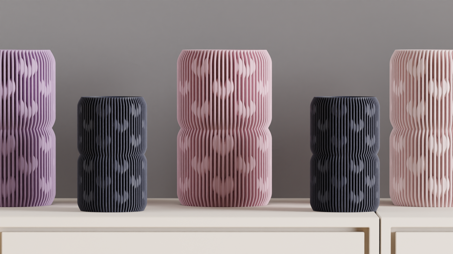 Romantic Vase, Contemporary Heart Accents Mantelpiece Tabletop Flower Holder Decor