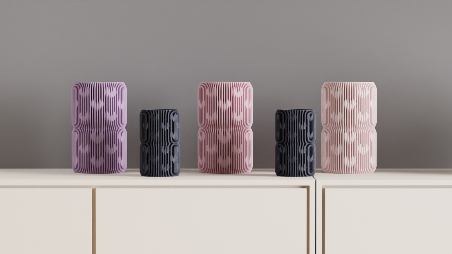 Romantic Vase, Contemporary Heart Accents Mantelpiece Tabletop Flower Holder Decor