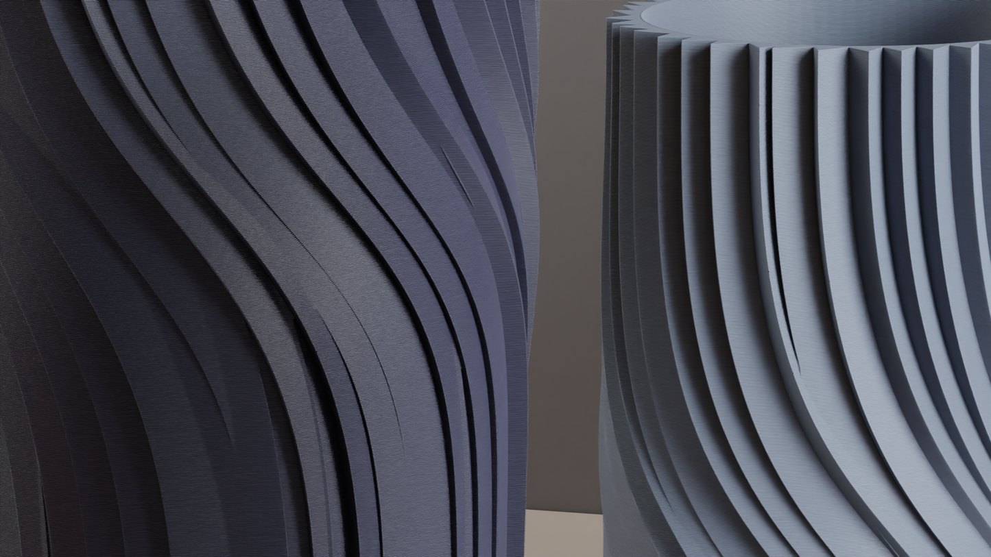 Twisted Vase, Spiral Centerpiece Contemporary Minimalist Tabletop Flower Holder Sculptural