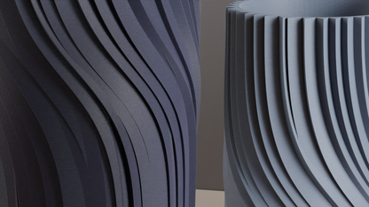 Twisted Vase, Spiral Centerpiece Contemporary Minimalist Tabletop Flower Holder Sculptural