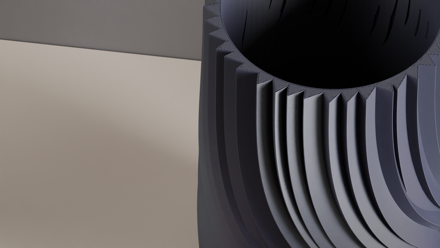 Twisted Vase, Spiral Centerpiece Contemporary Minimalist Tabletop Flower Holder Sculptural