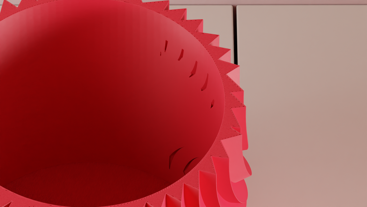 Planter Pot, Twisted Spiral Succulent Holder, Contemporary Minimalist Desk Organizer