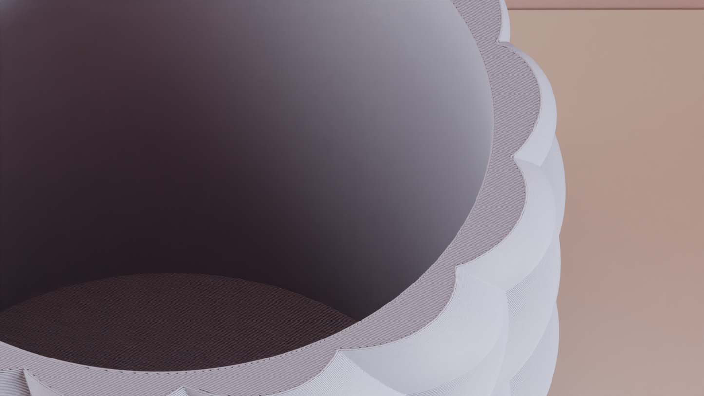 Original Minimalist Planter Pot Yarn-texture Rope-look, Indoor Succulent Herb Desk Accent Modern Nordic Style