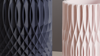 Geometric Vase, Faceted Modern Centerpiece, Sculptural Accent, Dried Flower Holder