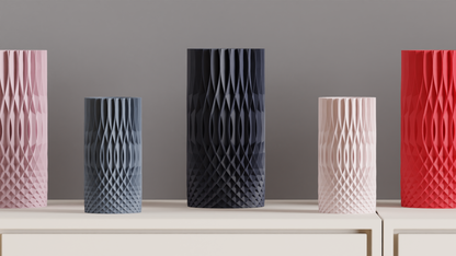 Geometric Vase, Faceted Modern Centerpiece, Sculptural Accent, Dried Flower Holder