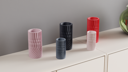 Geometric Vase, Faceted Modern Centerpiece, Sculptural Accent, Dried Flower Holder