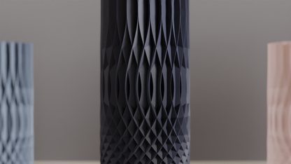 Geometric Vase, Faceted Modern Centerpiece, Sculptural Accent, Dried Flower Holder