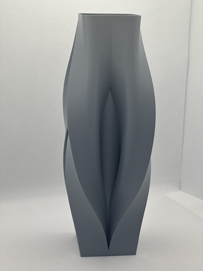 Modern Geometric Vase, Original Contemporary Organic Sculptural Tabletop Bud Vessel, Elegant Japandi Style Accent