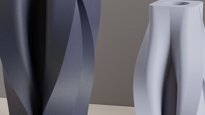 Modern Geometric Vase, Original Contemporary Organic Sculptural Tabletop Bud Vessel, Elegant Japandi Style Accent