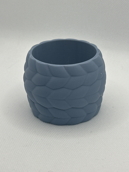 Planter Pot, Textured Braided Weave, Succulent Container, Japandi Minimalist Organizer