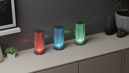 Nordic Style Twist Lampshade, Modern Ambient Pendant Accent, Stylish Minimalist Tabletop and Island Lighting