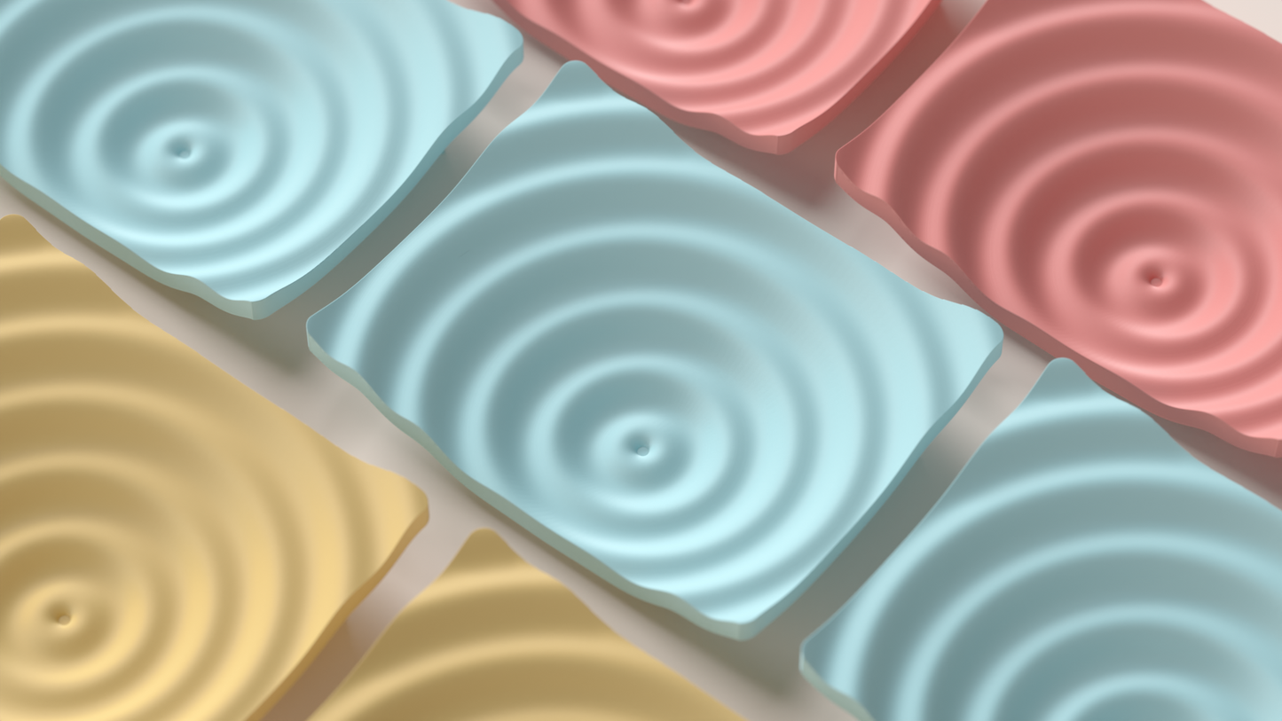 catchall tray, sculptural ripple organizer, jewelry dish, entryway centerpiece minimalist