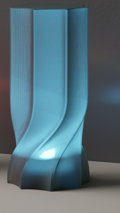 Nordic Style Twist Lampshade, Modern Ambient Pendant Accent, Stylish Minimalist Tabletop and Island Lighting