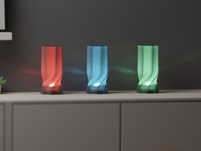 Nordic Style Twist Lampshade, Modern Ambient Pendant Accent, Stylish Minimalist Tabletop and Island Lighting