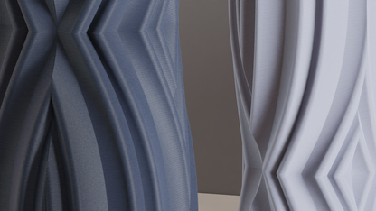 Geometric Vase, Sculptural Modern Mantel Accent, Minimalist Tabletop Organizer, Elegant