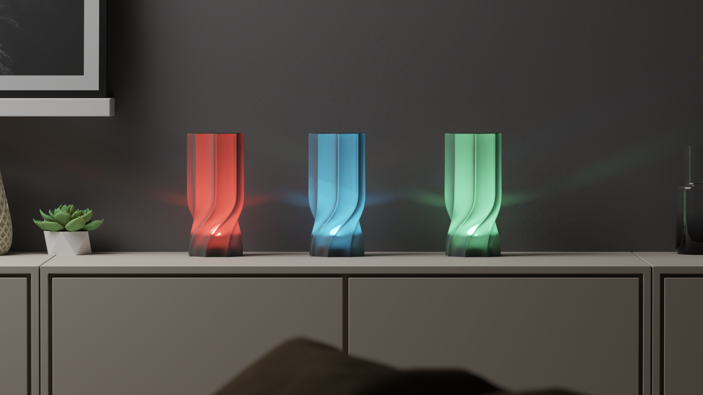 Nordic Style Twist Lampshade, Modern Ambient Pendant Accent, Stylish Minimalist Tabletop and Island Lighting