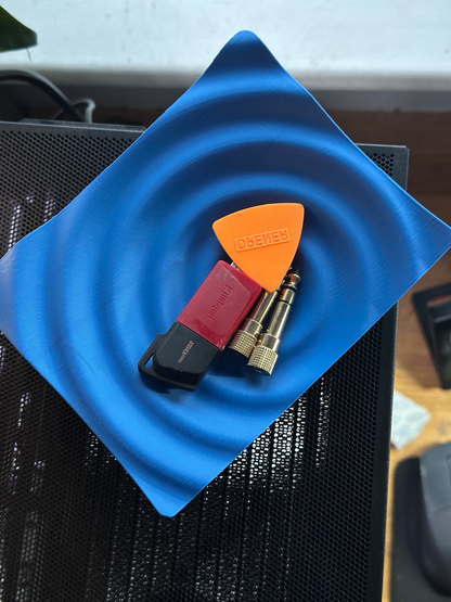 Original Artistic Ripple Vase Tray, Tabletop Catch All, Desk Organizer, Art Deco, Modern Accent