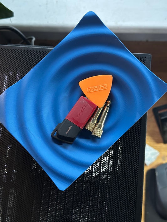 Original Artistic Ripple Vase Tray, Tabletop Catch All, Desk Organizer, Art Deco, Modern Accent