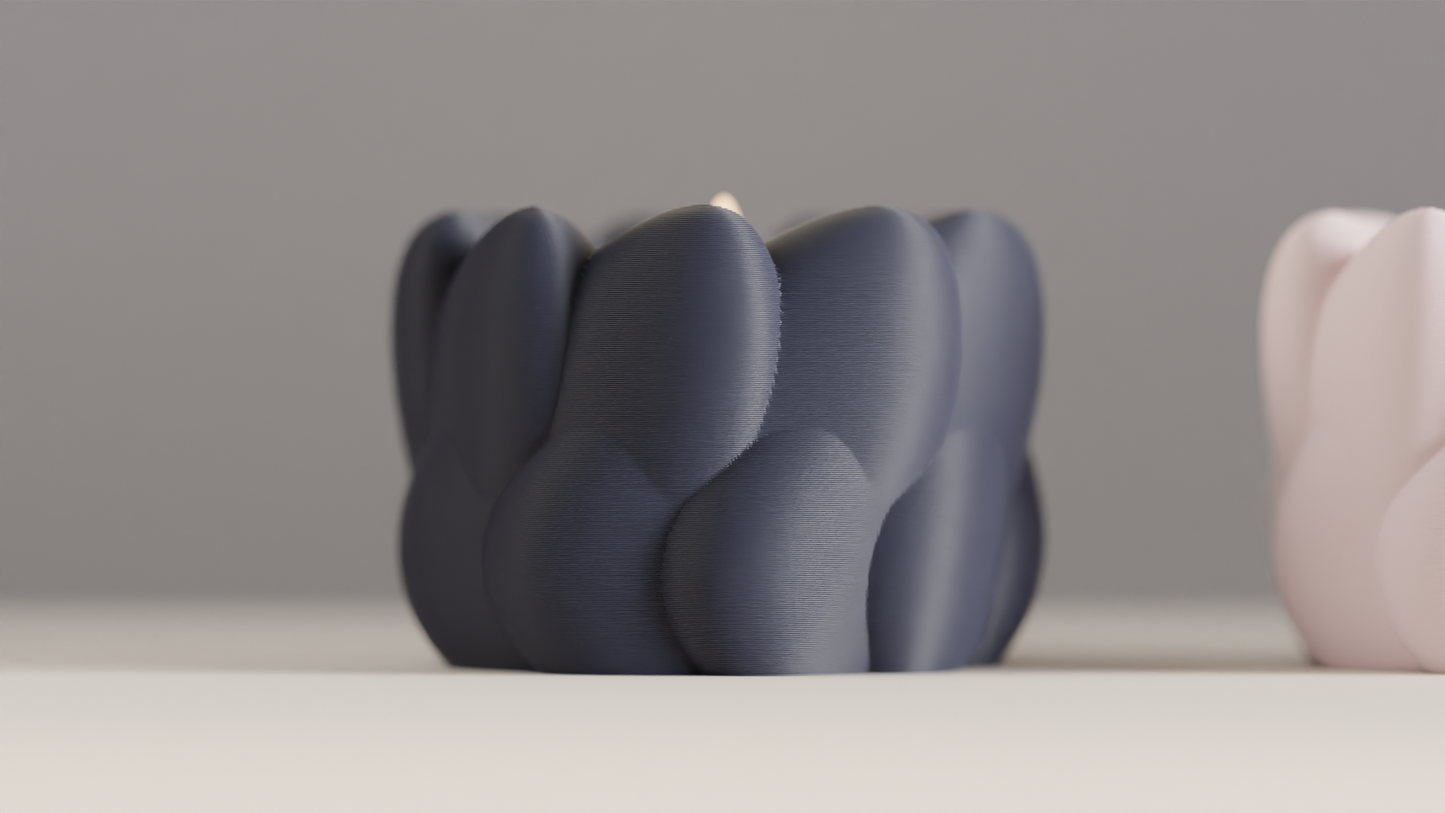 Tealight Holder, Ambient Tabletop Accent, Modern Art Deco Keepsake, Contemporary