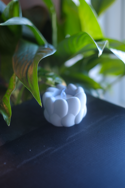 Tealight Holder, Ambient Tabletop Accent, Modern Art Deco Keepsake, Contemporary