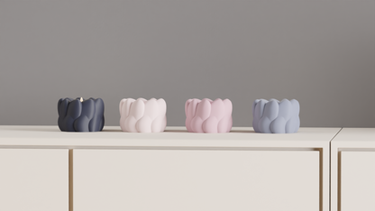 Tealight Holder, Ambient Tabletop Accent, Modern Art Deco Keepsake, Contemporary