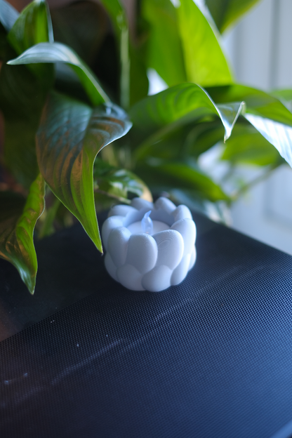 Tealight Holder, Ambient Tabletop Accent, Modern Art Deco Keepsake, Contemporary