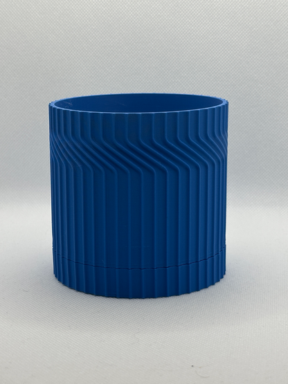 planter pot, minimalist geometric countertop vessel, selfdraining tray herb organizer