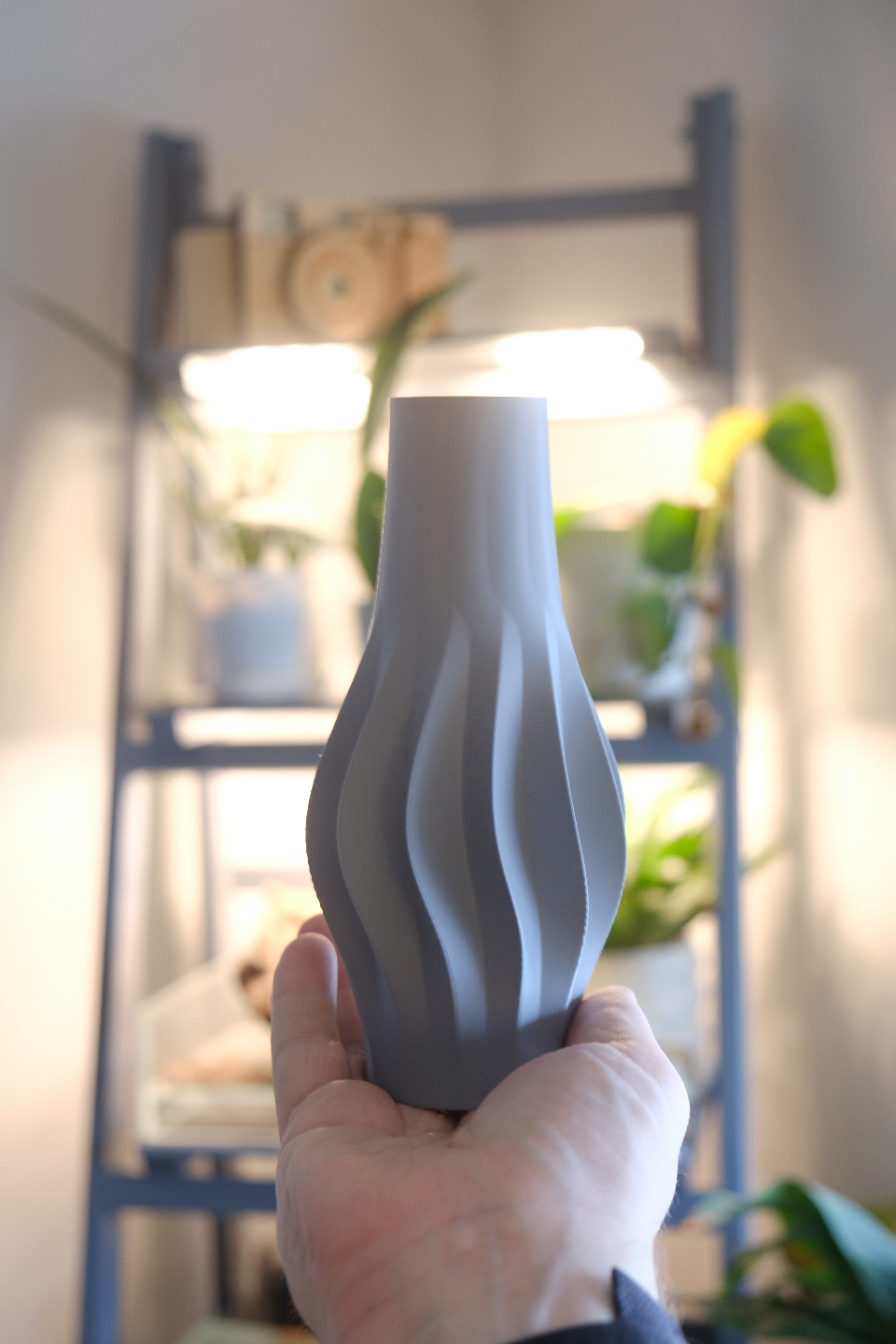 Spiral Vase, Japandi Tabletop Dried Floral Accent Contemporary Minimalist Sculptural