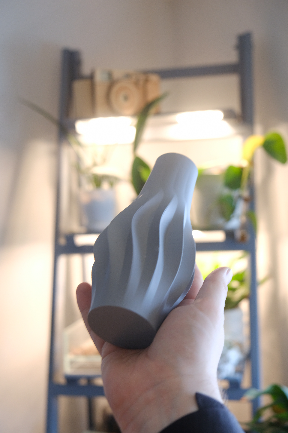 Spiral Vase, Japandi Tabletop Dried Floral Accent Contemporary Minimalist Sculptural