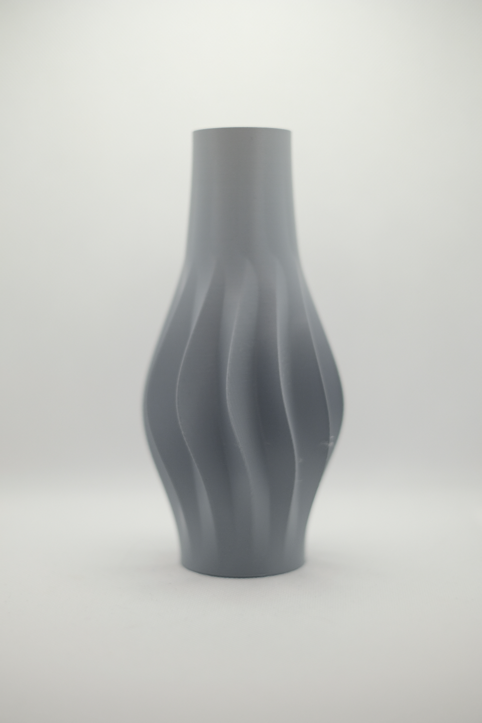 Spiral Vase, Minimalist Japandi Sculptural Tabletop Flower Holder, Modern Accent