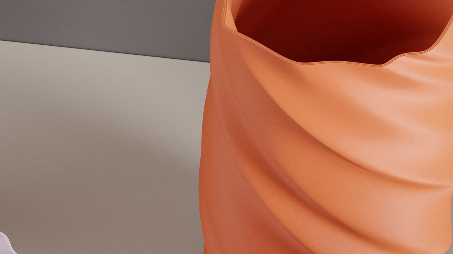 Original Minimalist Vase, Artistic Twisted Spiral Flower Holder, Geometric Tabletop Accent, Contemporary Sophisticated Elegant