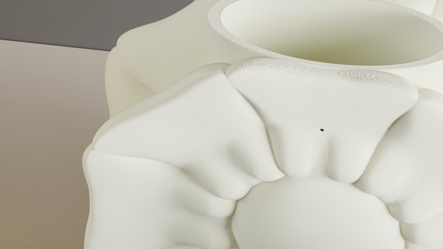 Petal Vase, Artistic Decorative Centerpiece, Dried Flower Holder, Mantelpiece Accents