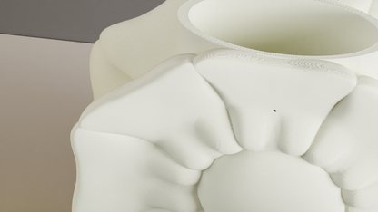 Petal Vase, Artistic Decorative Centerpiece, Dried Flower Holder, Mantelpiece Accents