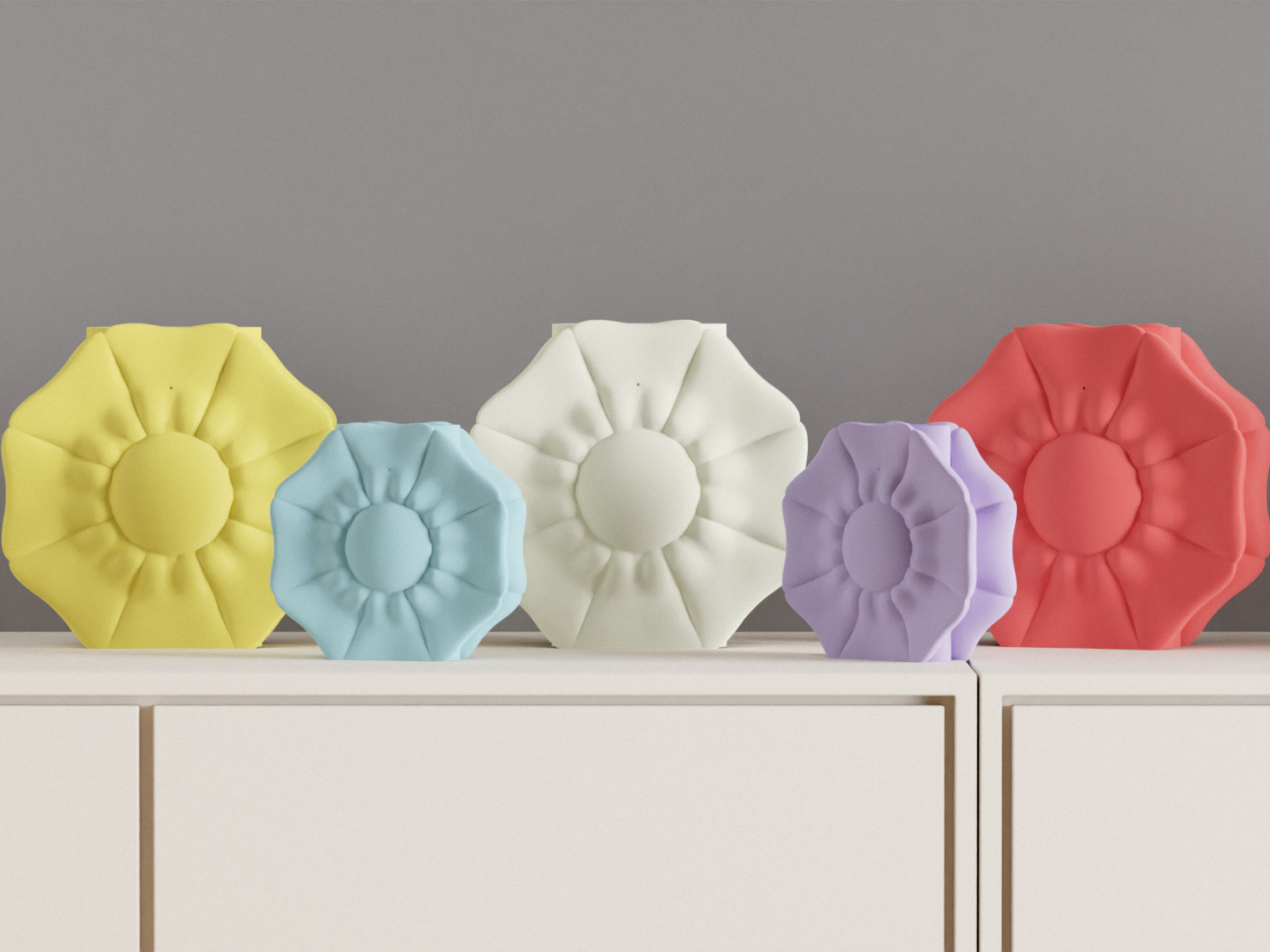 Petal Vase, Artistic Decorative Centerpiece, Dried Flower Holder, Mantelpiece Accents