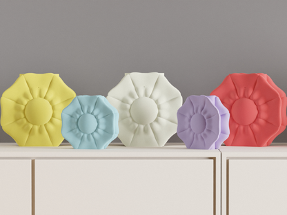 Petal Vase, Artistic Decorative Centerpiece, Dried Flower Holder, Mantelpiece Accents