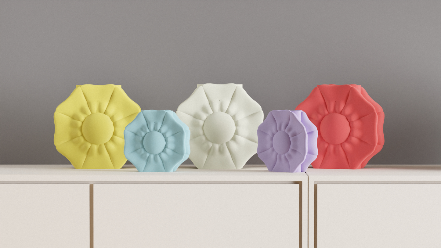 Petal Vase, Artistic Decorative Centerpiece, Dried Flower Holder, Mantelpiece Accents