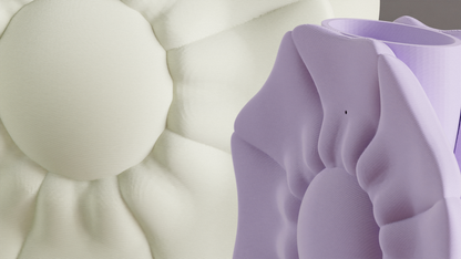 Petal Vase, Artistic Decorative Centerpiece, Dried Flower Holder, Mantelpiece Accents