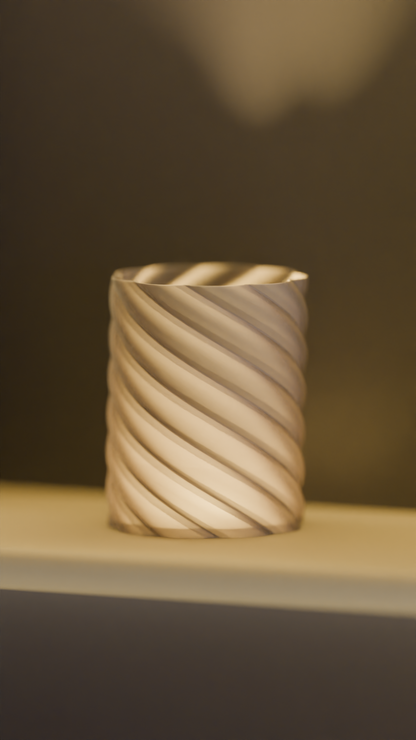 Pendant Light, Spiral Sculptural Shade, Nordic Bedside Ceiling Contemporary Accent