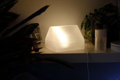 pendant lamp, reading nook bedside illuminator, architectural bibliophile nightstand