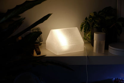 pendant lamp, reading nook bedside illuminator, architectural bibliophile nightstand