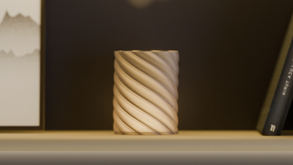 Pendant Light, Spiral Sculptural Shade, Nordic Bedside Ceiling Contemporary Accent