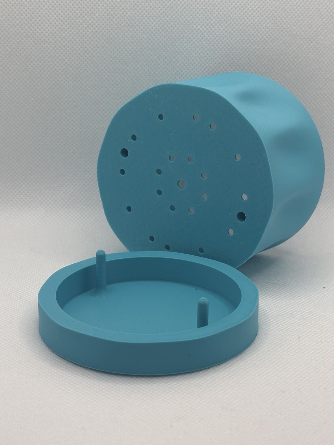 Minimalist Planter Pot, Elegant Geometric Ripple Texture, Hidden Drainage, Japandi