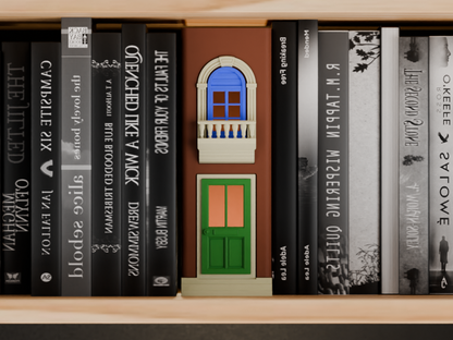 Original Book Nook Lamp, Stylish Bookshelf Insert, Enchanting Miniature Storybook Illumination, Modern Art Deco