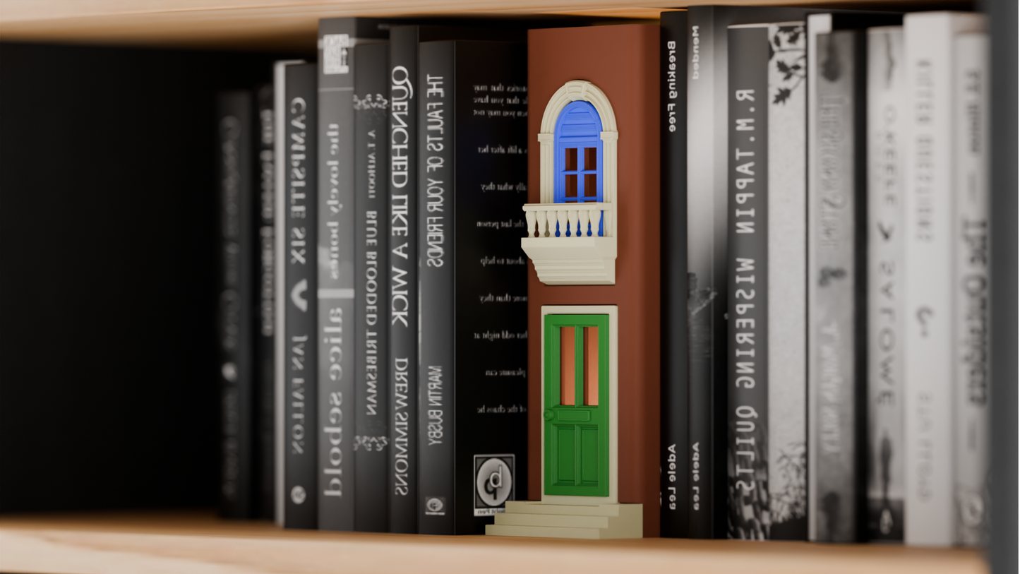 Original Book Nook Lamp, Stylish Bookshelf Insert, Enchanting Miniature Storybook Illumination, Modern Art Deco